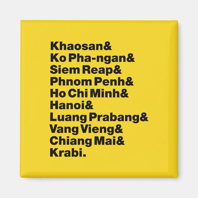 Banana Pancake Trail / Circuit Magnet (Front)