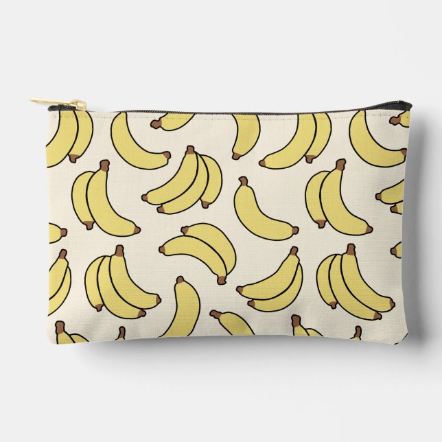 Banana Parade Butter Yellow Accessory Pouch (Front)