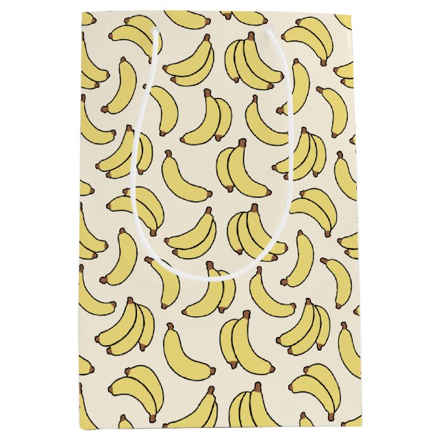 Banana Parade Butter Yellow Medium Gift Bag (Front)