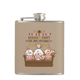 Banana party hip flask