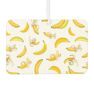 Banana Pattern 4 Car Air Freshener