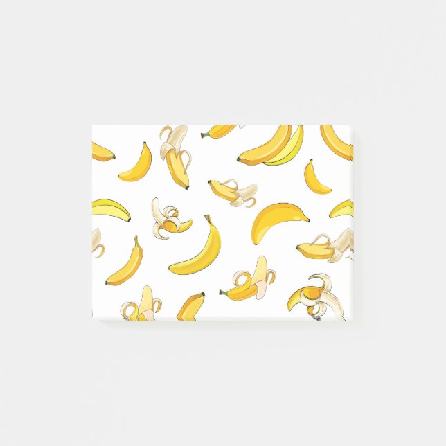 Banana Pattern 4 Post-it Notes (Front)
