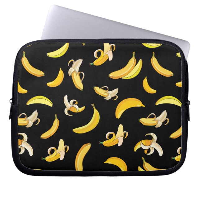 Banana Pattern 5 Laptop Sleeve (Front)