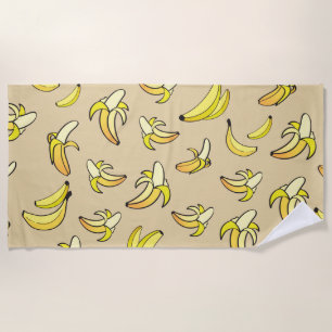 Banana Pattern Beach Towel