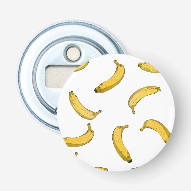 banana pattern bottle opener (Front)
