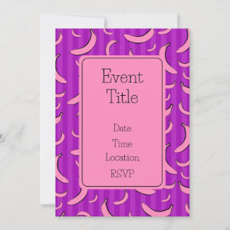 Banana Pattern Invitation