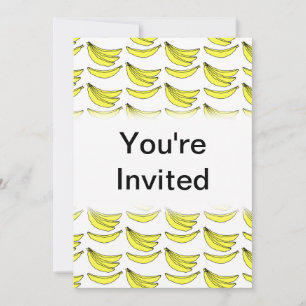 Banana Pattern. Invitation