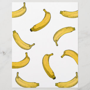 Banana pattern sketch version flyer