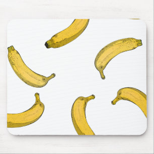 Banana pattern sketch version mouse mat