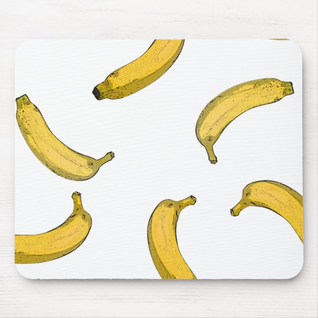 Banana pattern sketch version mouse mat (Front)