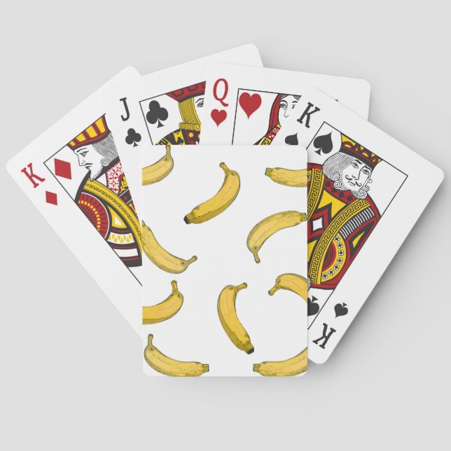 Banana pattern sketch version playing cards (Back)