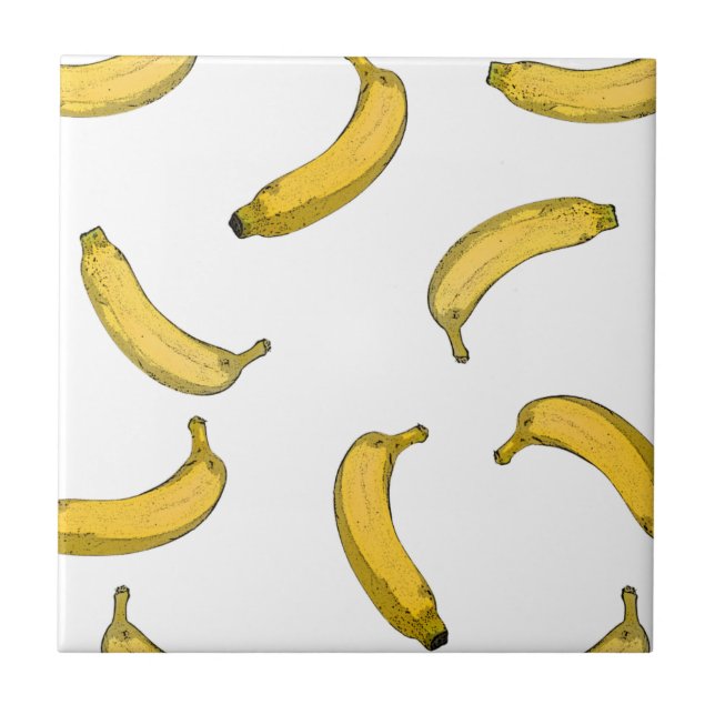 Banana pattern sketch version tile (Front)