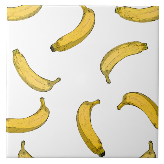 Banana pattern sketch version tile (Front)