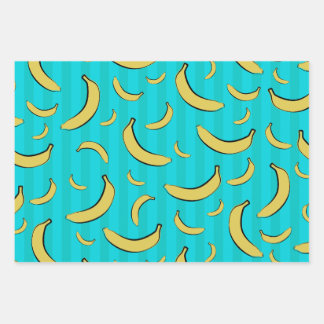 Banana Pattern Wrapping Paper Flat Sheets