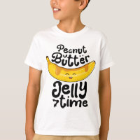 Banana Peanut Butter Jelly Time Funny Sweet Fruit