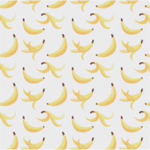 Banana peels polygon modern pattern