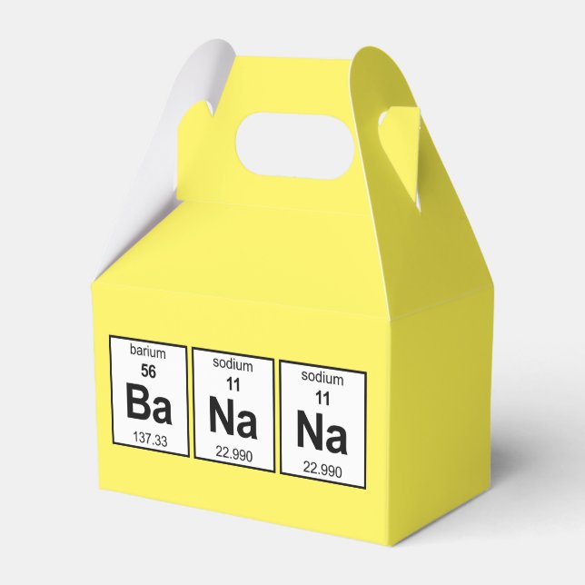BaNaNa Periodic Table Favour Box (Front Side)