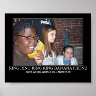 banana phone ring ring poster