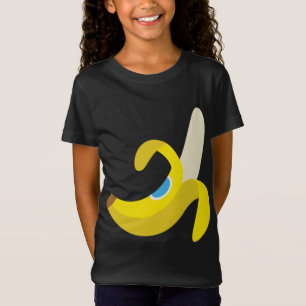 Banana Plantain Cute Fresh Ripe Peeled Fruit Yello T-Shirt