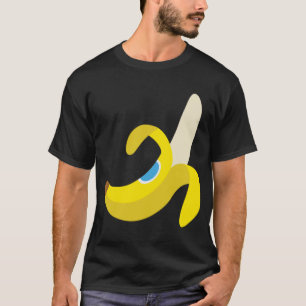 Banana Plantain Cute Fresh Ripe Peeled Fruit Yello T-Shirt