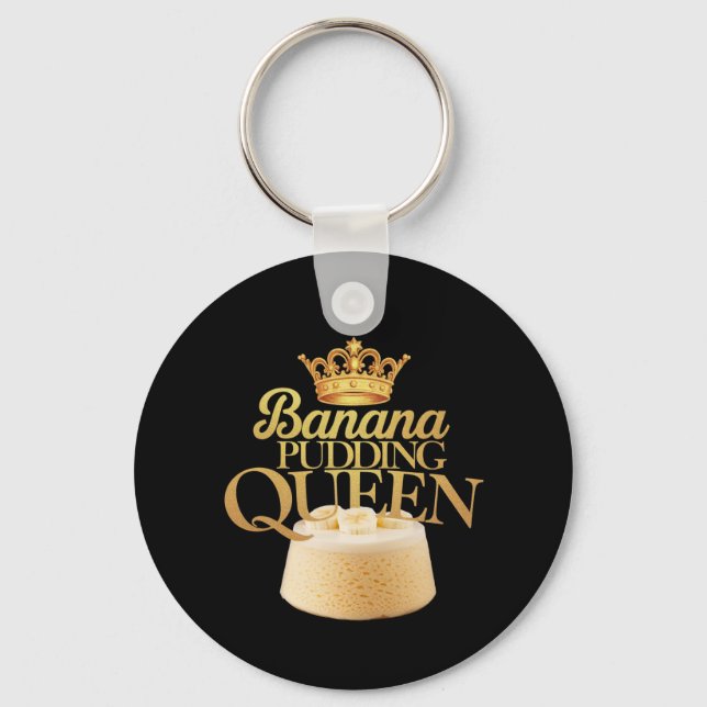 Banana Pudding Queen Ultimate design for Dessert Key Ring (Front)