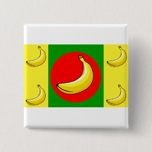 Banana Republic Flag 15 Cm Square Badge