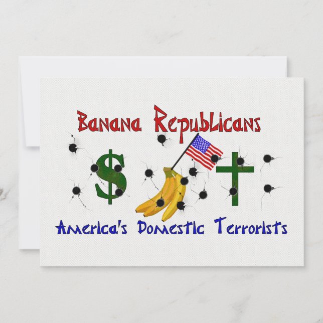 Banana Republicans Invitation (Front)