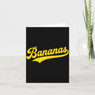 Banana Retro Humour Bananas Clic Men Women Kids 1 Card