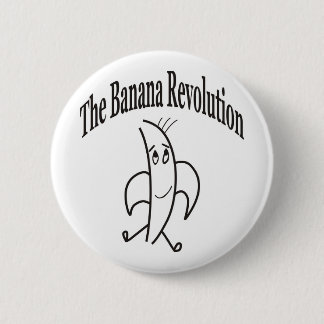 BANANA REVOLUTION 6 CM ROUND BADGE