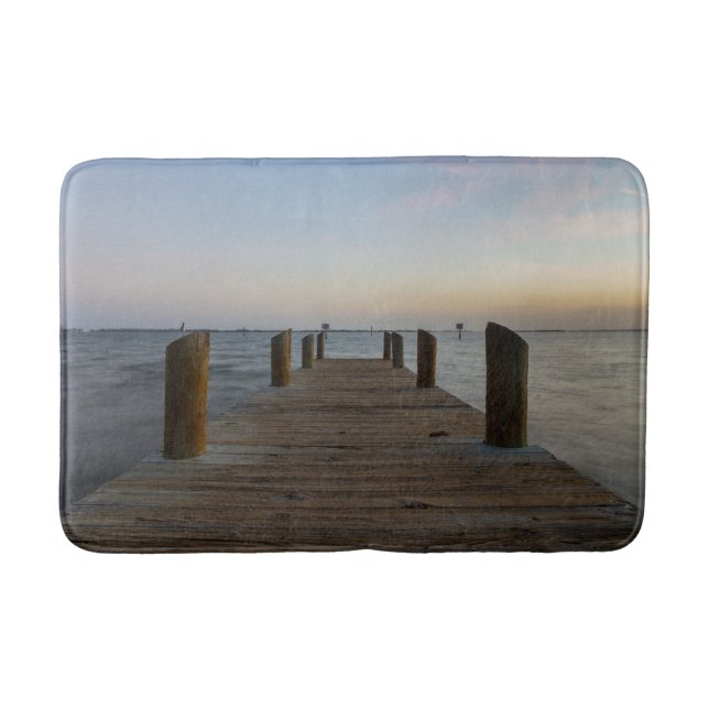 Banana River Dock Bath Mat (Front)