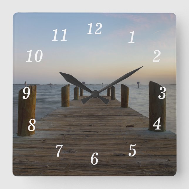 Banana River Dock Wall Clock (Front)