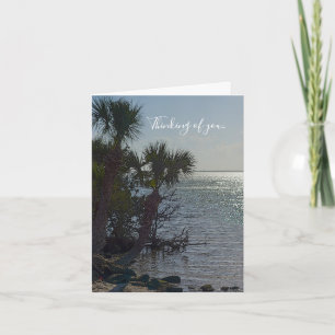 Banana River Palm Trees Painterly Thinking Of You Card