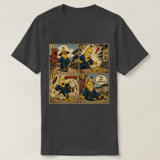 Banana Ronin Slip — Funny Bushido Comic Strip T-Shirt