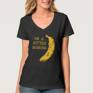 Banana Rotten Brown Frowning Face Fruit T-Shirt