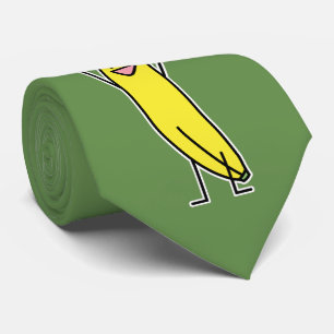 Banana Santa hat celebrating and cheering Christma Tie