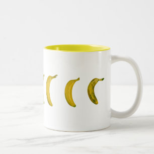banana-skateboard Two-Tone coffee mug