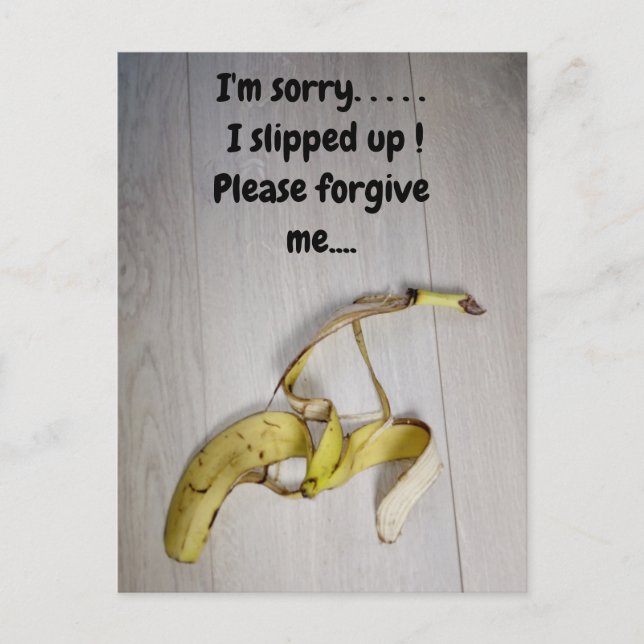 Banana skin postcard (Front)