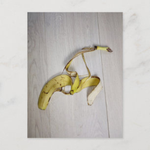 Banana skin postcard