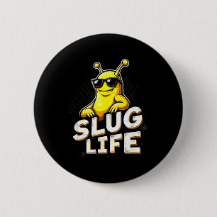 Banana Slug Life Sunglasses Halloween 6 Cm Round Badge