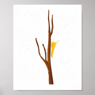 Banana Slug – Spotted Banana Slug Species Climbing Poster
