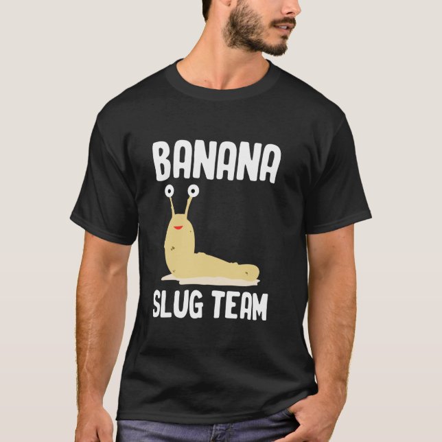 Banana Slug Team Malacology T-Shirt (Front)