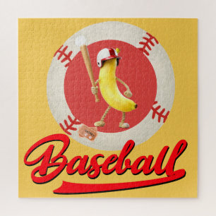 Banana Slugger Funny Baseball Custom Graphic Jigsaw Puzzle