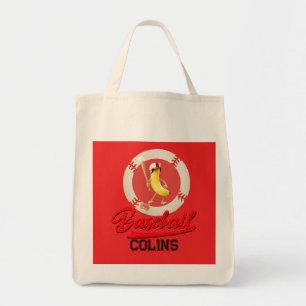 Banana Slugger Funny Baseball Custom Graphic Tote Bag