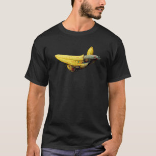 Banana Spaceship Galaxy Art T-Shirt