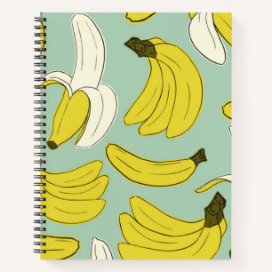 Banana Spiral Notebook