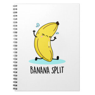 Banana Split Funny Dancing Banana Pun Notebook
