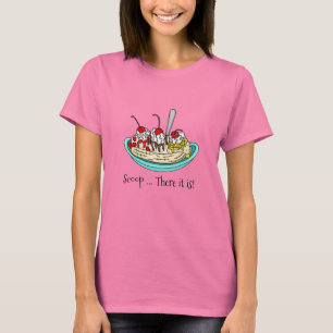 Banana Split Ice Cream Pun T-Shirt