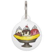 Banana Split Ice Cream Sundae Foodie Dessert
