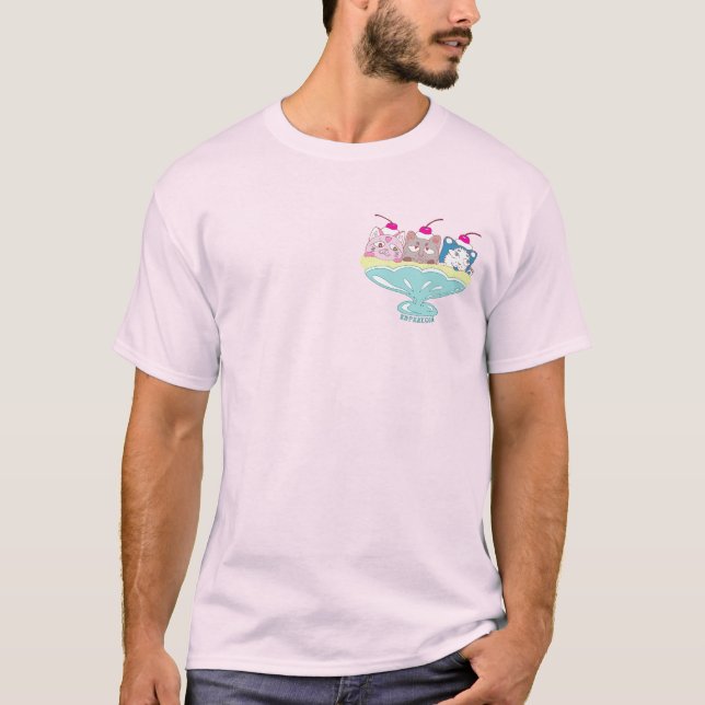 Banana split kittens "Momo, Coco and Biru" T-Shirt (Front)