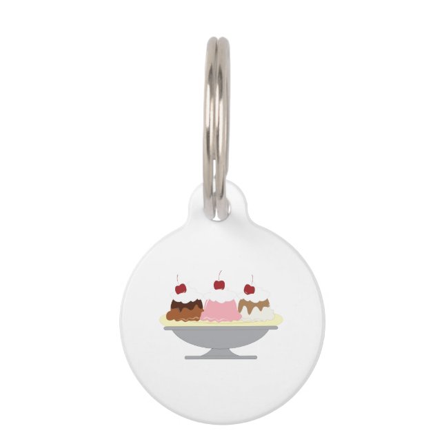 Banana Split Pet Tag (Front)